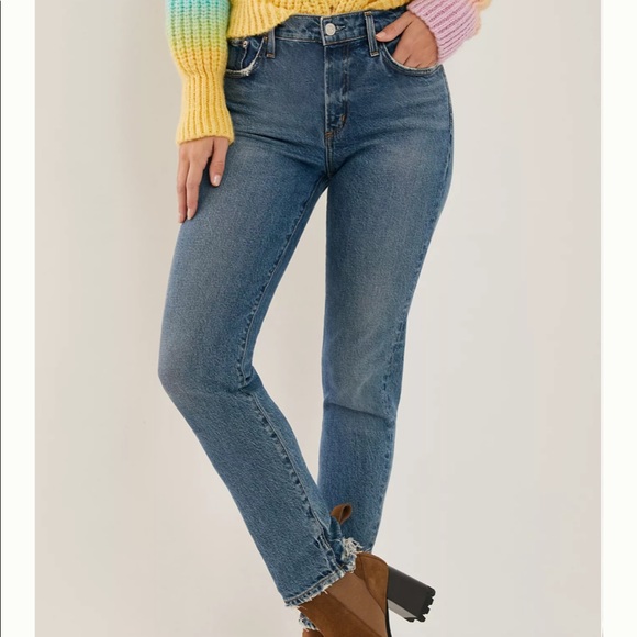 NEW AGOLDE Toni High-Rise Slim Jeans (28) - Picture 5 of 10